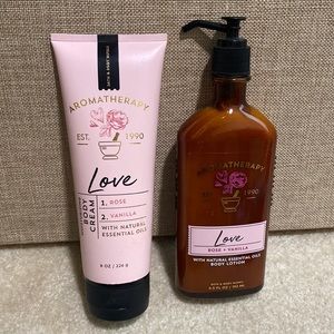 Love Rose and Vanilla aromatherapy set